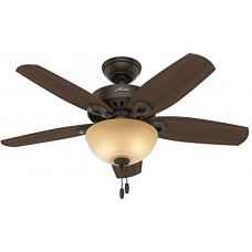 Hunter Fan Company 52218 Traditional Builder Small Room New Bronze Ceiling Fan with Light  42" - B01CDGCAME